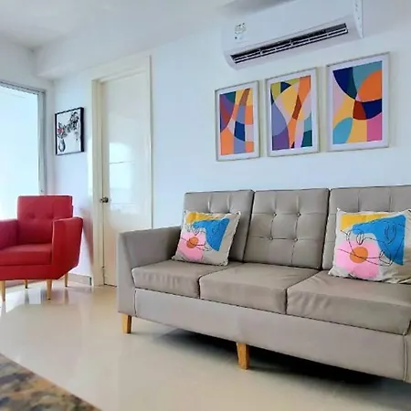 Hermoso Apartamento Vista Al Mar. Edf Palmetto 1 . Cartagena